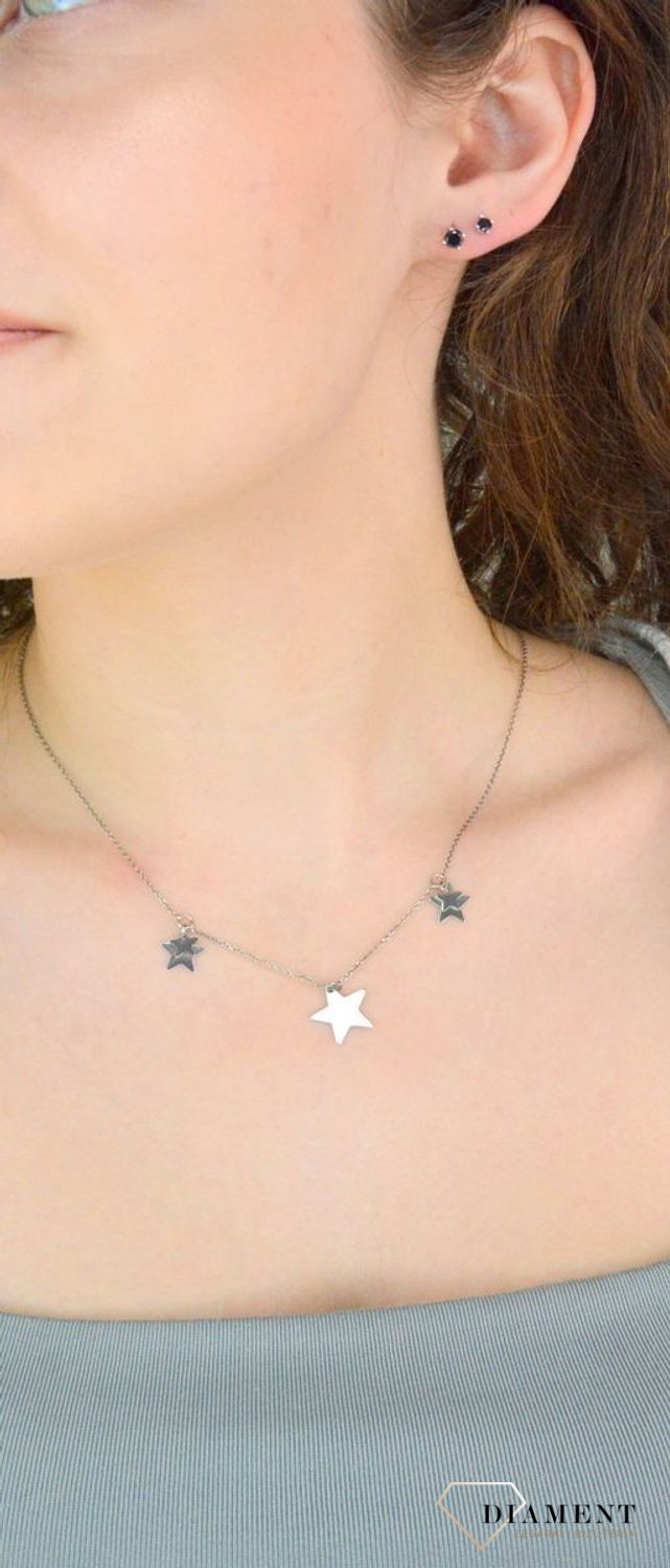 Naszyjnik srebrny damski celebrytka gwiazdki srebro rodowane C RM 20416 075 ✓Srebrne Naszyjniki Damskie w Sklepie z Biżuterią zegarki-diament.pl✓Piękne i Eleganckie Naszyjniki dla Kobiet✓Prawdziw1.jpg